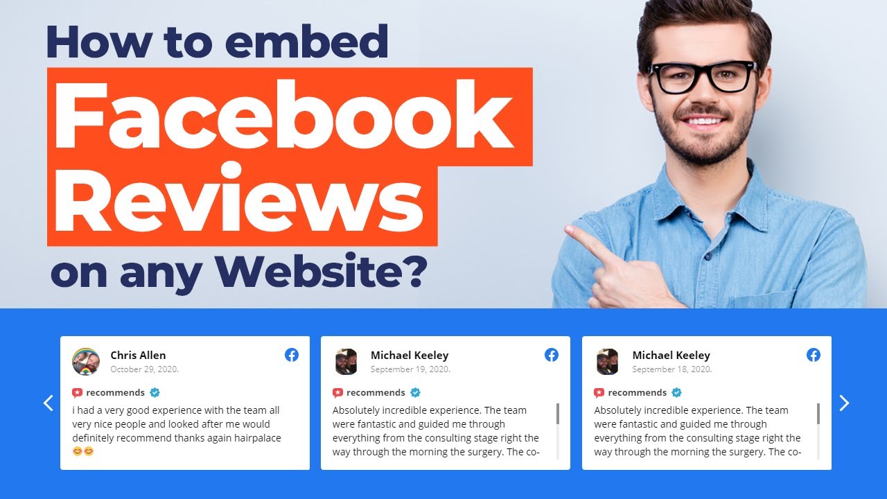embed facebook reviews on website