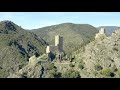 Chteaux de lastours et mine de salsigne en drone 11