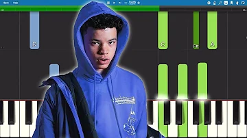 Lil Mosey - Blueberry Faygo - Piano Tutorial