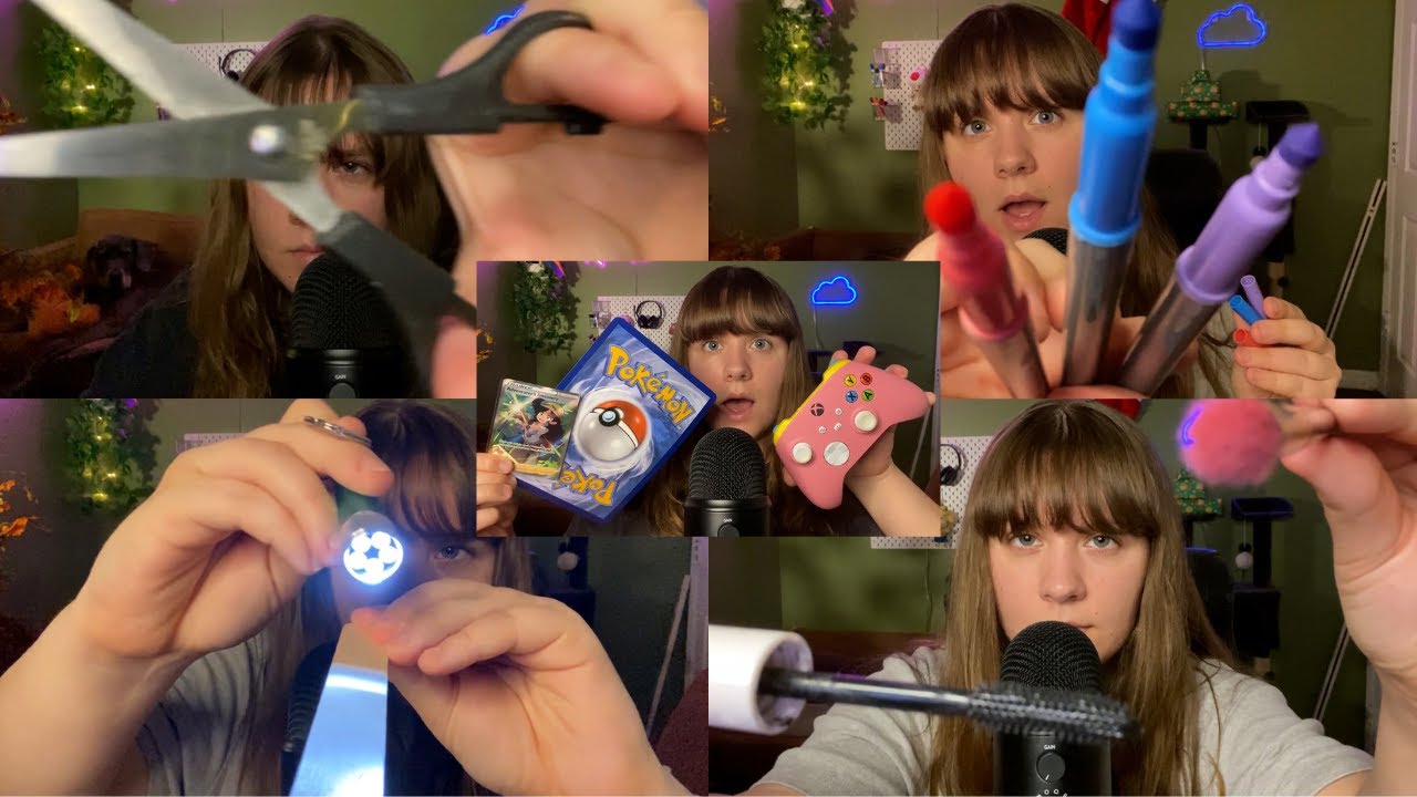 ASMR Fast 5 Minute Roleplay Compilation (cranial, drawing you, haircut, makeup, game store)