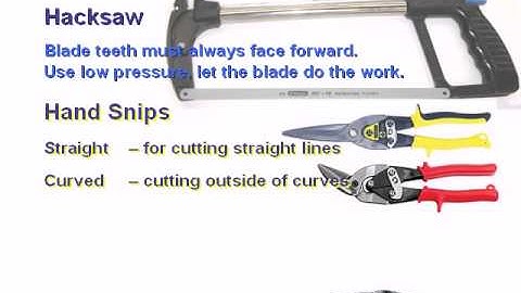 SpaceTEC Applied Mechanics - Hacksaw Handsnips