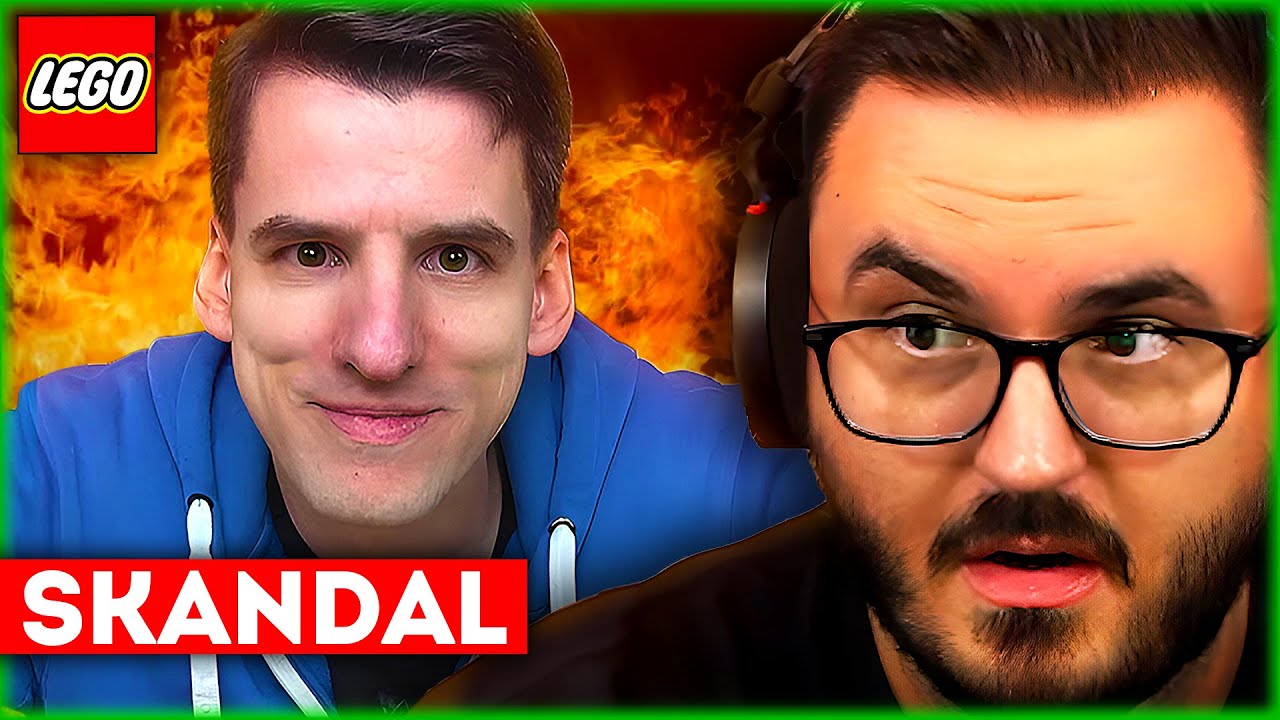 Held der Steine fährt über Lego drüber