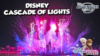 Disney Cascade of Lights Nighttime Spectacular at Disneyland Paris (Aug 2026) [4K]