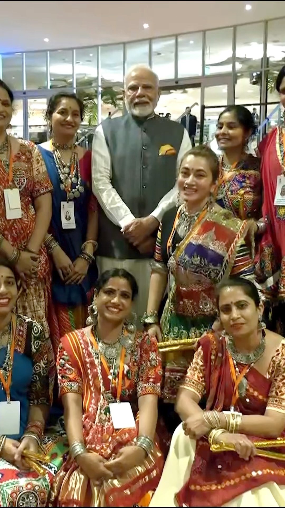 PM Modi receives a warm welcome in Brazil with special Garba performance | #shorts