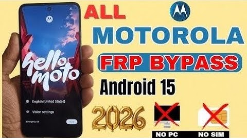 All Moto Frp Bypass Android 15 | Motorola Android 15 Frp Unlock Withaut PC 2026 | New Method 