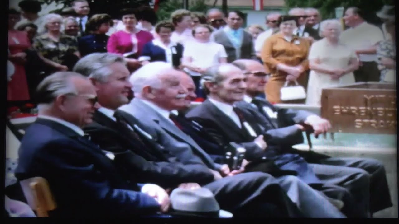 Erinnerungen an Hohenau/March 1970/71 - Parkeröffnung, Gemeinderatssitzung