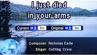 I JUST DIED IN YOUR ARMS Cutting Crew🎵Karaoke Version🎵