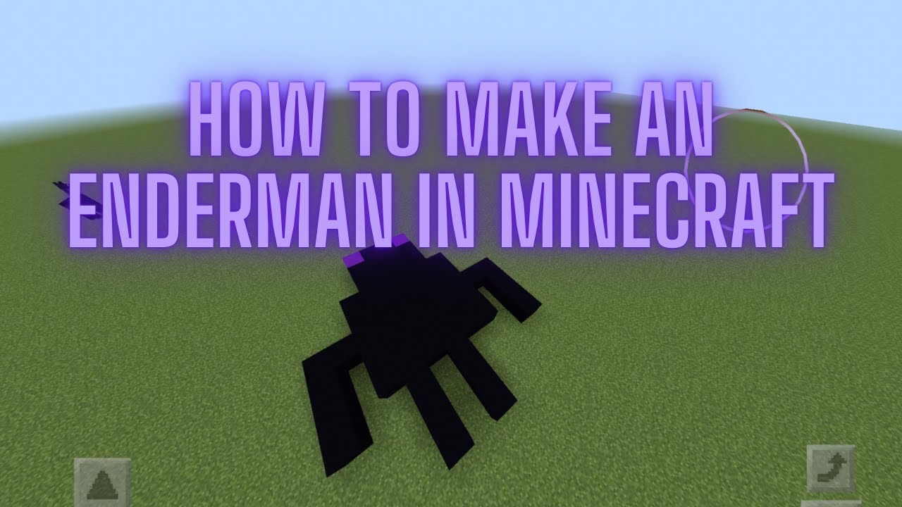 How to Make an Enderman in Minecraaft - YouTube