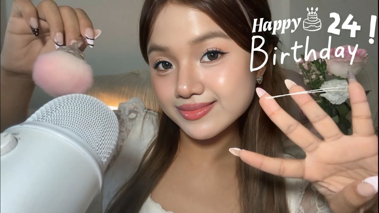 ASMR 24 Triggers For My  24th Birthday! 🎂🎧