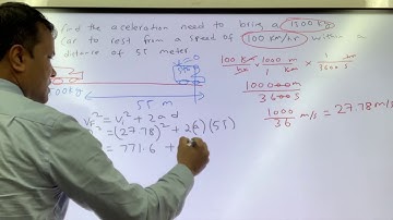 Physics: Force Required to Stop a Car