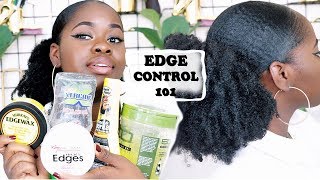 EDGE CONTROL 101 | WATER/NON-WATER BASED ON TYPE 4 HAIR