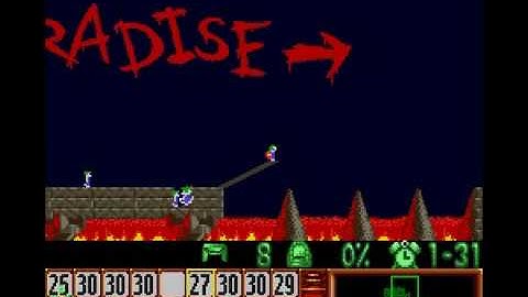 Lemmings - Taxing Level 3 Solution