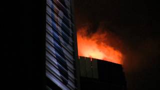 Moscow-City. Fire At The Federation Tower