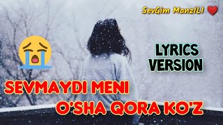 ❤ SOG'INGANLAR ESHITSIN SHAXBOZ SINGERS😭KO'ZLARI QORAM LYRICS🎵