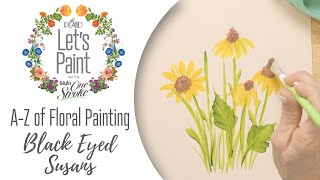 Learn to Paint a Black Eyed Susan - FolkArt One Stroke A-Z of Floral Painting