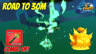 Road To 30M Bounty Insane Lightning Dark Blader Combo Is Difficult In Blox Fruits