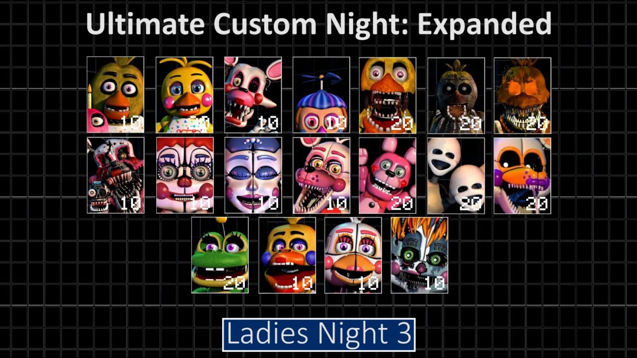 Ladies Night 3 - Ultimate Custom Night: Expanded - YouTube