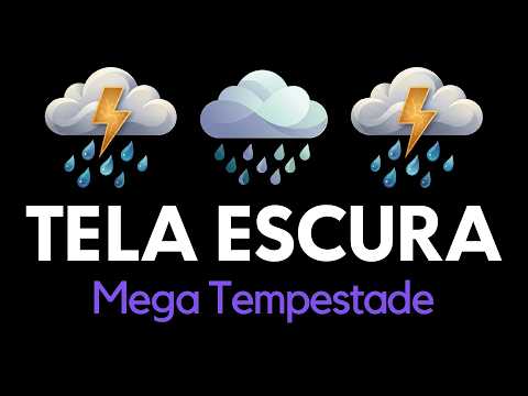 Você Entrará num Sono Profundo com Barulho de Chuva e Trovão no Tehado à Noite 😴 Natureza Relaxante