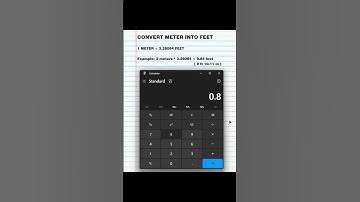 How to Convert Meters into Feet