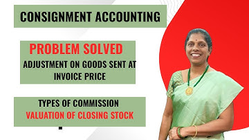 | CONSIGNMENT ACCOUNTING | Problem solved for adjustment on goods sent at invoice price