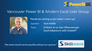 Embark on an Epic Minesweeper Excel Adventure with ChatGPT | Tom Hinkle - VanPUG Excel Ed - May 2024