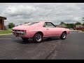 1968 AMC AMX # 36-24-35 in Playmate Pink Paint & Engine Start on My Car Story with Lou Costabile