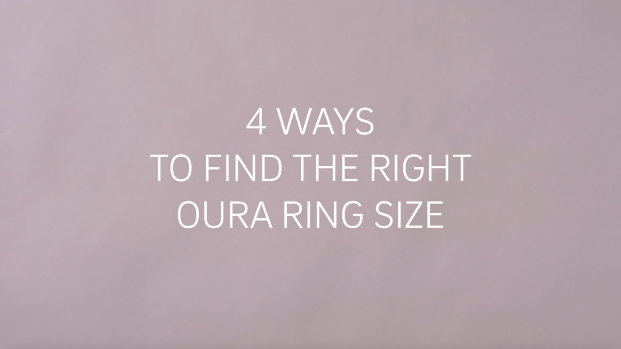 Oura Ring Size Chart