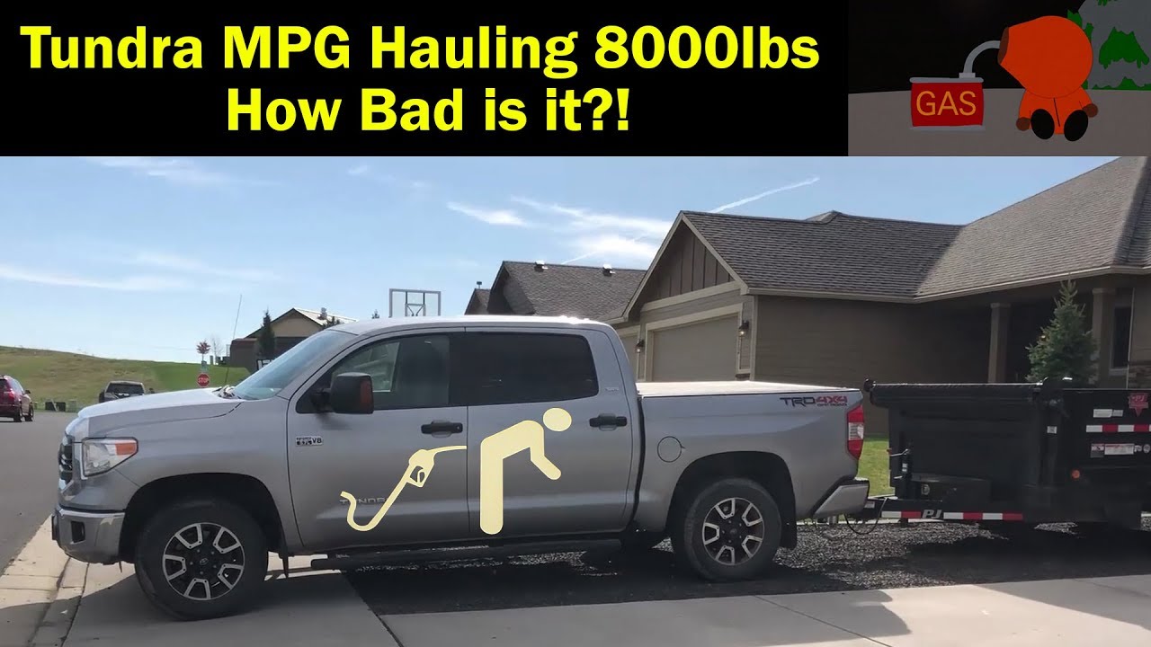 Toyota Tundra Towing MPG Trailer Empty & Loaded