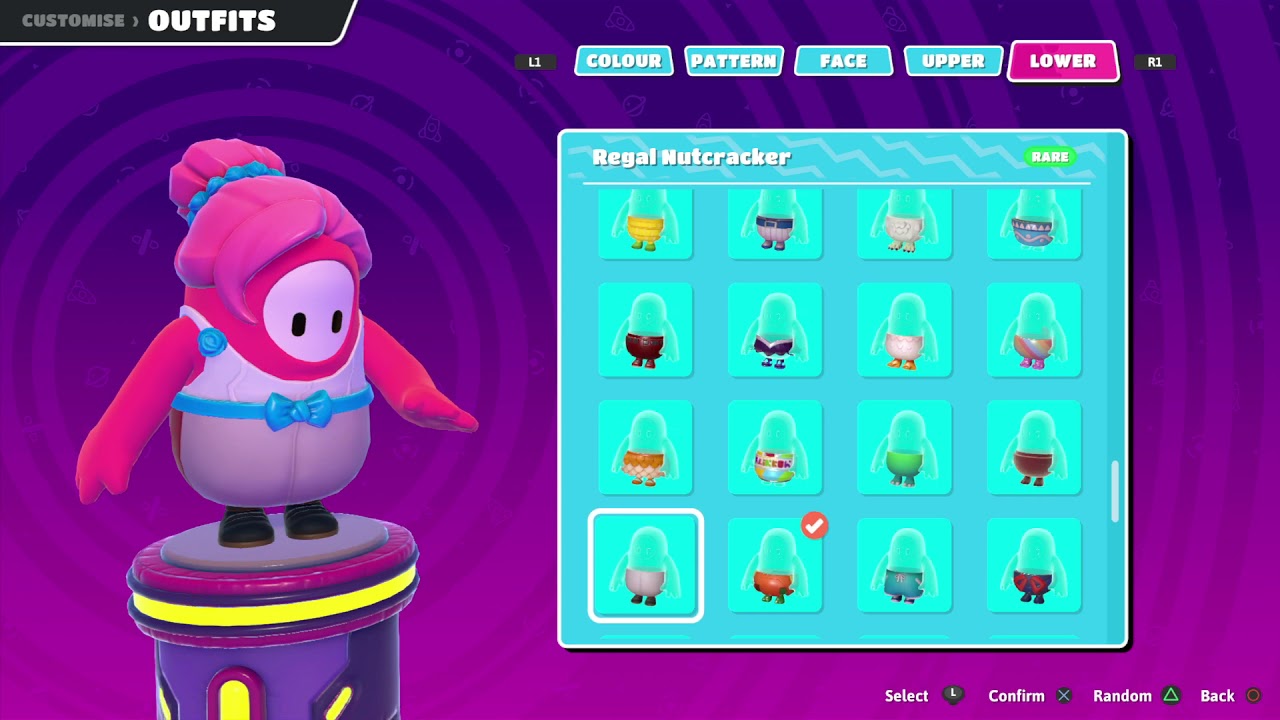 Fall Guys showcase all my dlc: Cute little peppy peguin