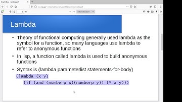 Anonymous functions  in lisp