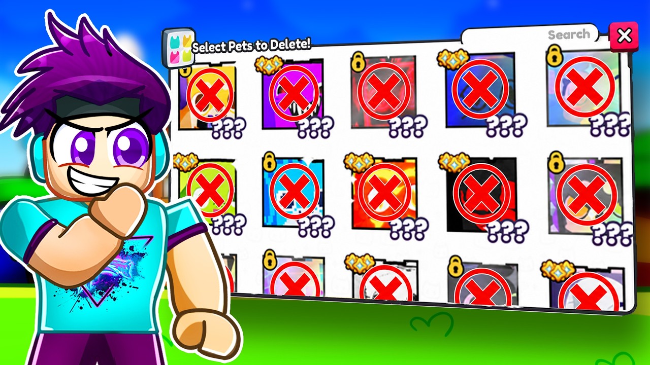 I Deleted 500+ Huge Pets in Pet Sim 99!