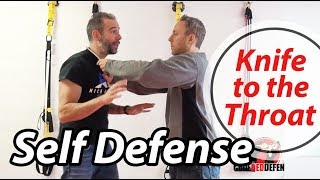 Self Defense against a Knife to the Throat