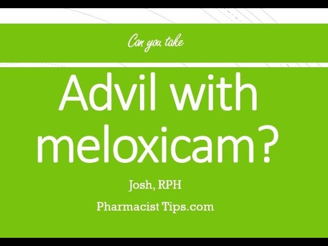 what pain reliever can you take with meloxicam