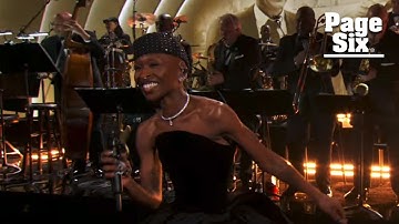 Cynthia Erivo performs "Fly Me to the Moon" at the 2025 Grammys