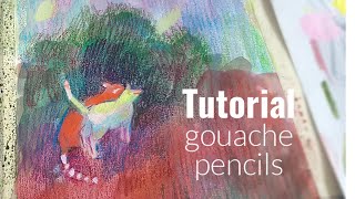 Gouache and Mixed Media №62. Tutorial. Part 2.