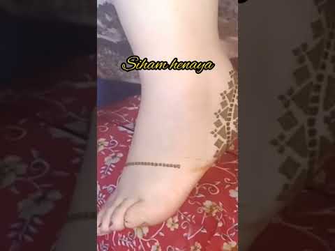 تعليم نقش الحناء الصحراوية طرحة مدبي 