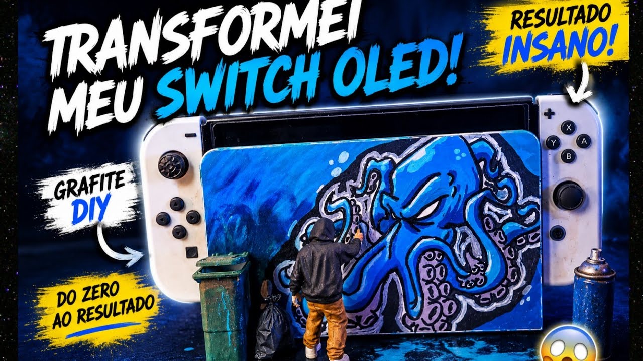 I transformed my Nintendo Switch OLED with INSANE GRAPHITE 🔥 DIY