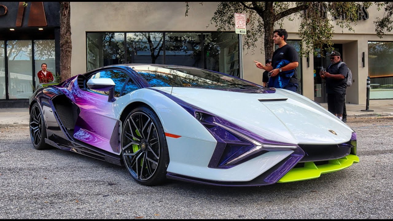 Lamborghini SIAN, Revuelto, Bugatti Chiron, Pagani Huayra, Ferrari MONZA - Cars & Coffee