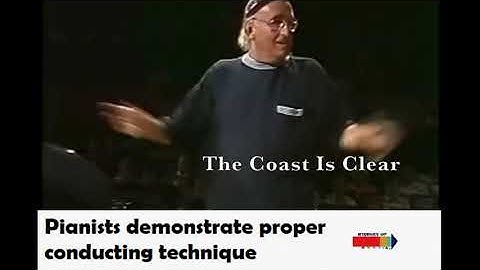 Pianists demonstrate proper conducting technique