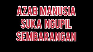 AZAB MANUSIA SUKA NGUPIL SEMBARANGAN😨#cerita #kisah #misteri #upil #viral #story #azab #manusia
