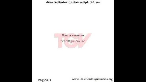 desarrollador action script ref. as Fecha: 25 de julio de 2011