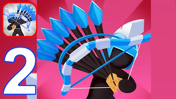 Merge Archers Castle Defense - Gameplay Walkthrough Part 2 - 13-22 Stickman Army IOS Android