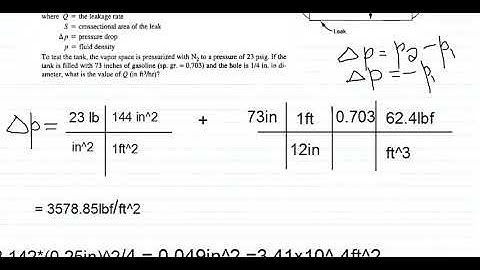 Problem 1.19 himmelblau  , leakage rate
