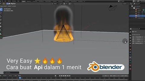 Cara buat api di blender 2.8 dalam 1 menit