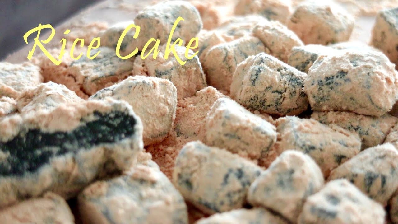 Корейский традиционный snack, рисовый торт(tteok)