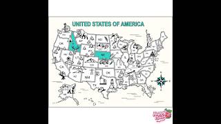 Map Of America Coloring Page 🎨