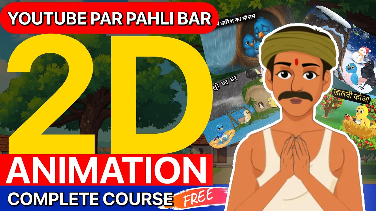 2D Animation Complete Course For Beginners 2026 
