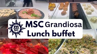 MSC Grandiosa lunch buffet