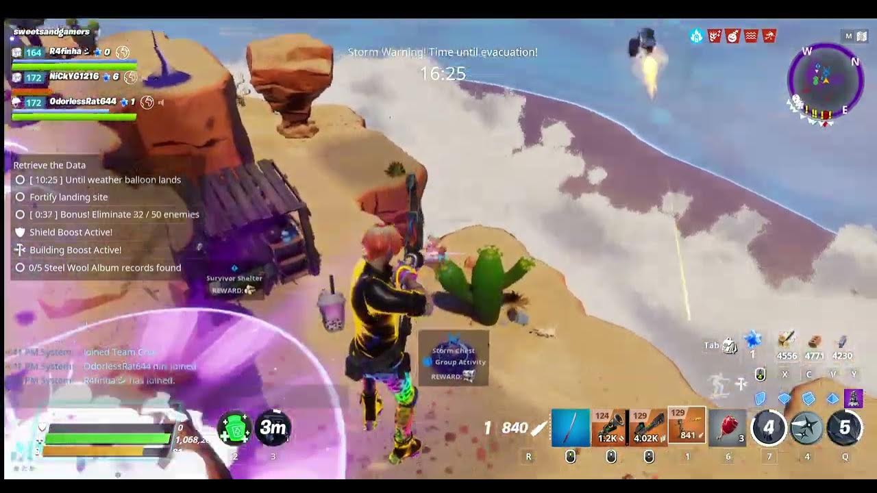 Storm Chest fight fortnite save the world YouTube