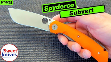 Spyderco Subvert Knife Review - Quick Peak - Unboxing - sweetknives